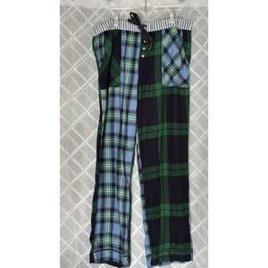 Aerie Plaid Patchwork Flannel‎ Pajama Pants XL Women's